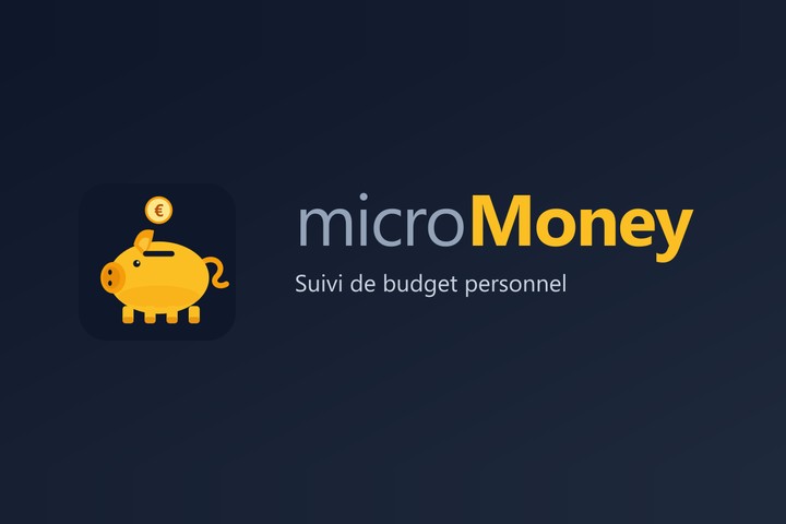 microMoney : application de suivi de budget personnel